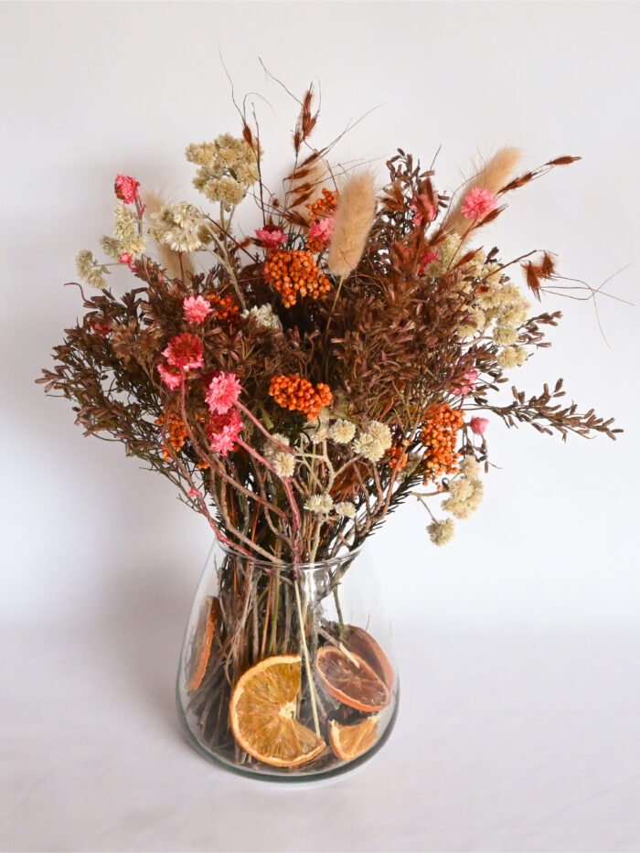 arreglo floral rojo